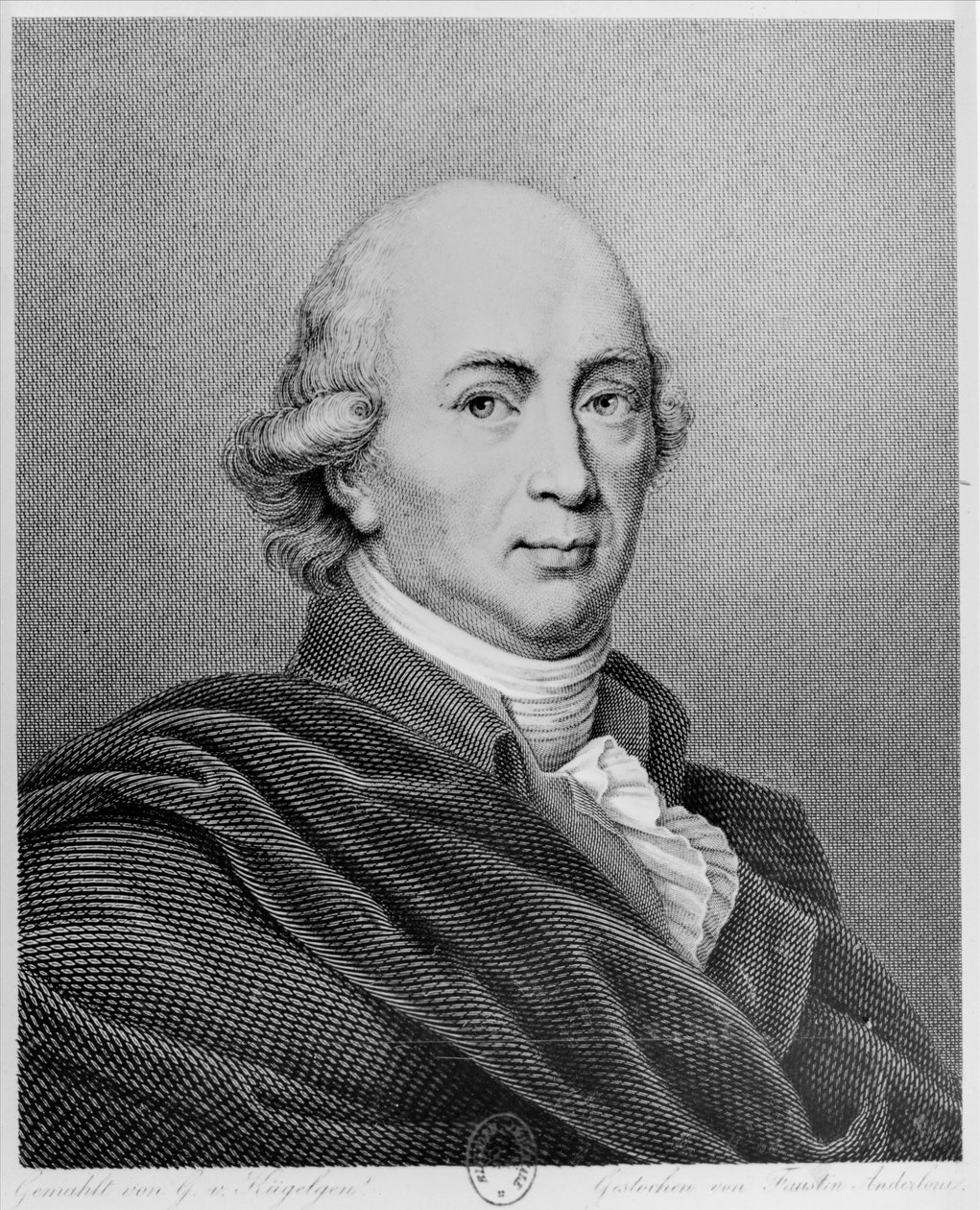 Portræt af Johann Gottfried Herder af Faustino Anderloni