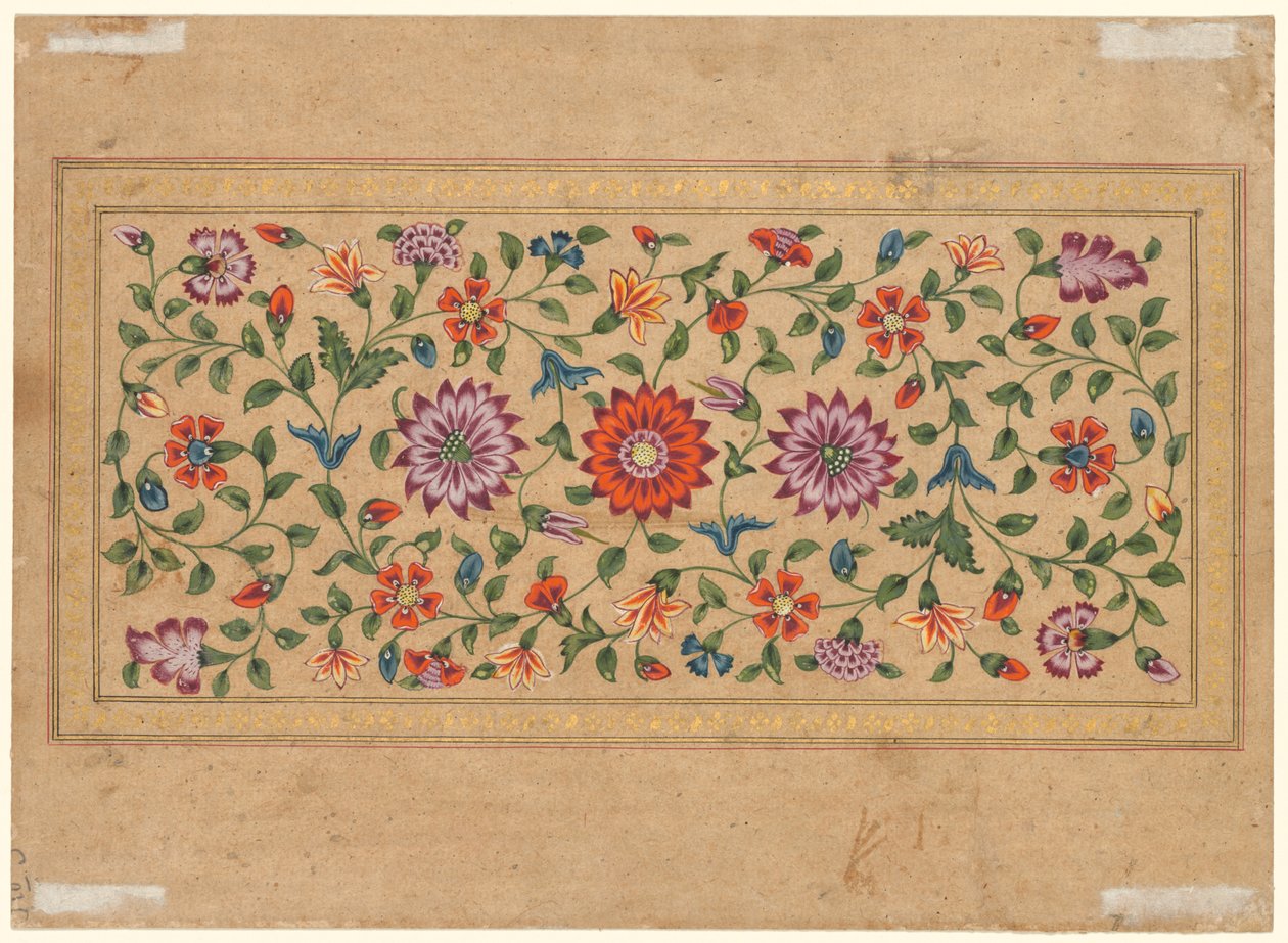 Rullende blomsterranker, 1755. af Fayzullah