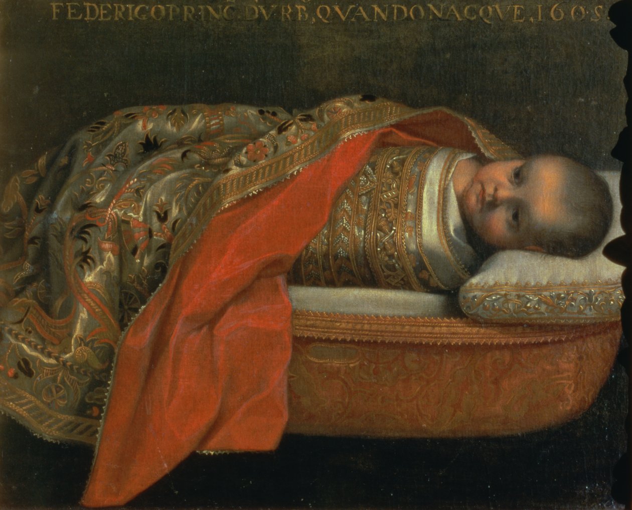 Portræt af den nyfødte Federigo di Urbino, 1605 af Federico Barocci