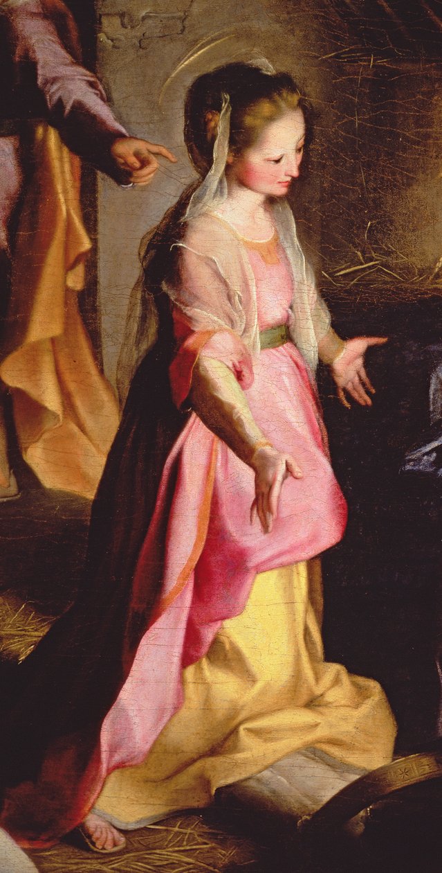The Adoration of the Child, 1597 (detalje af 38616) af Federico Barocci