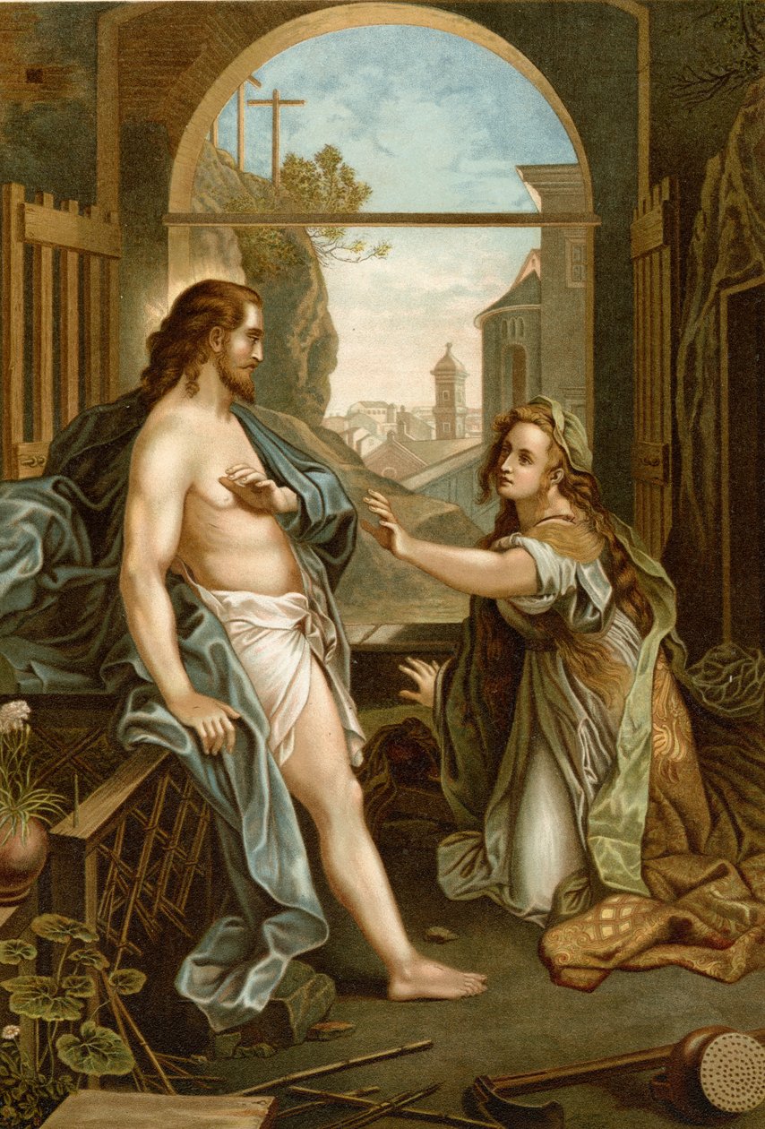Jesus viser sig for Maria af Federico Fiori after Barocci or Baroccio