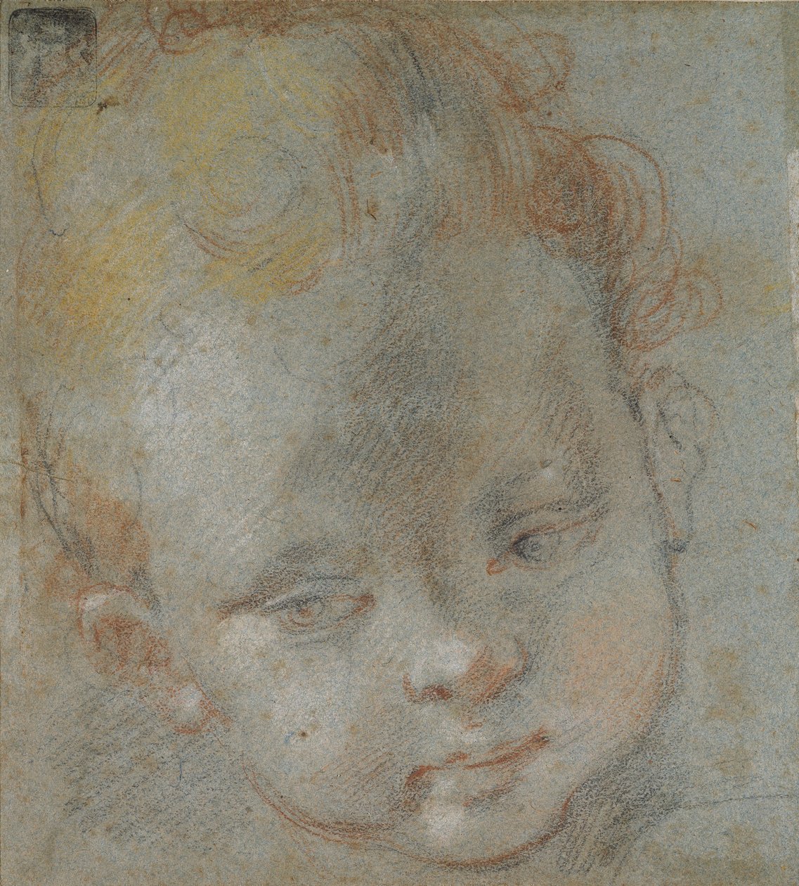 Hoved af et barn, slutningen af det 16. århundrede af Federico Barocci