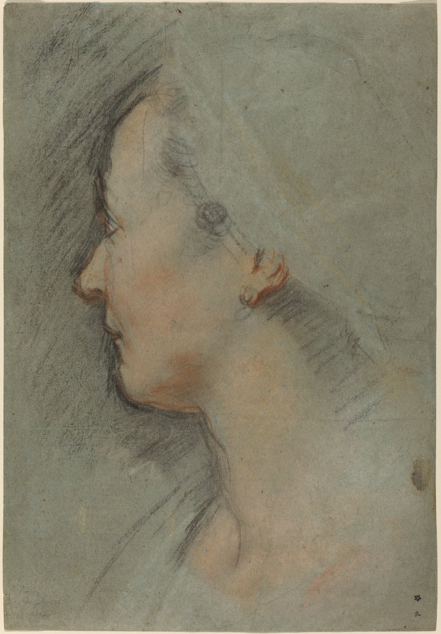 Hoved af en kvinde af Federico Barocci