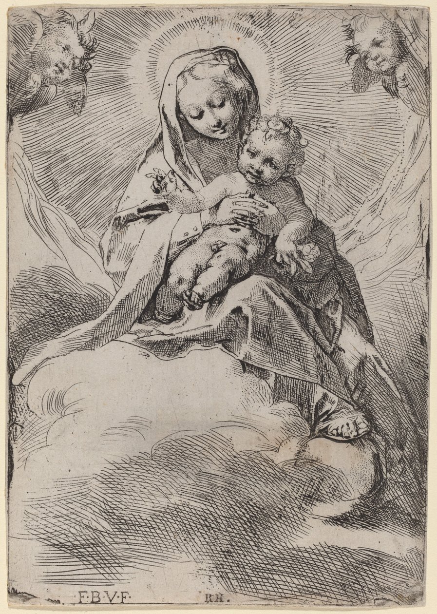 Madonna i skyerne af Federico Barocci