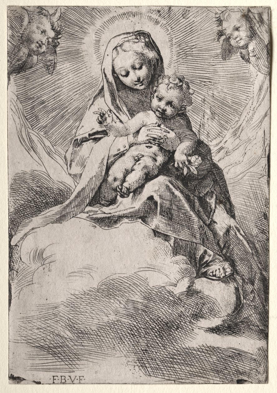 Madonna i skyerne af Federico Barocci