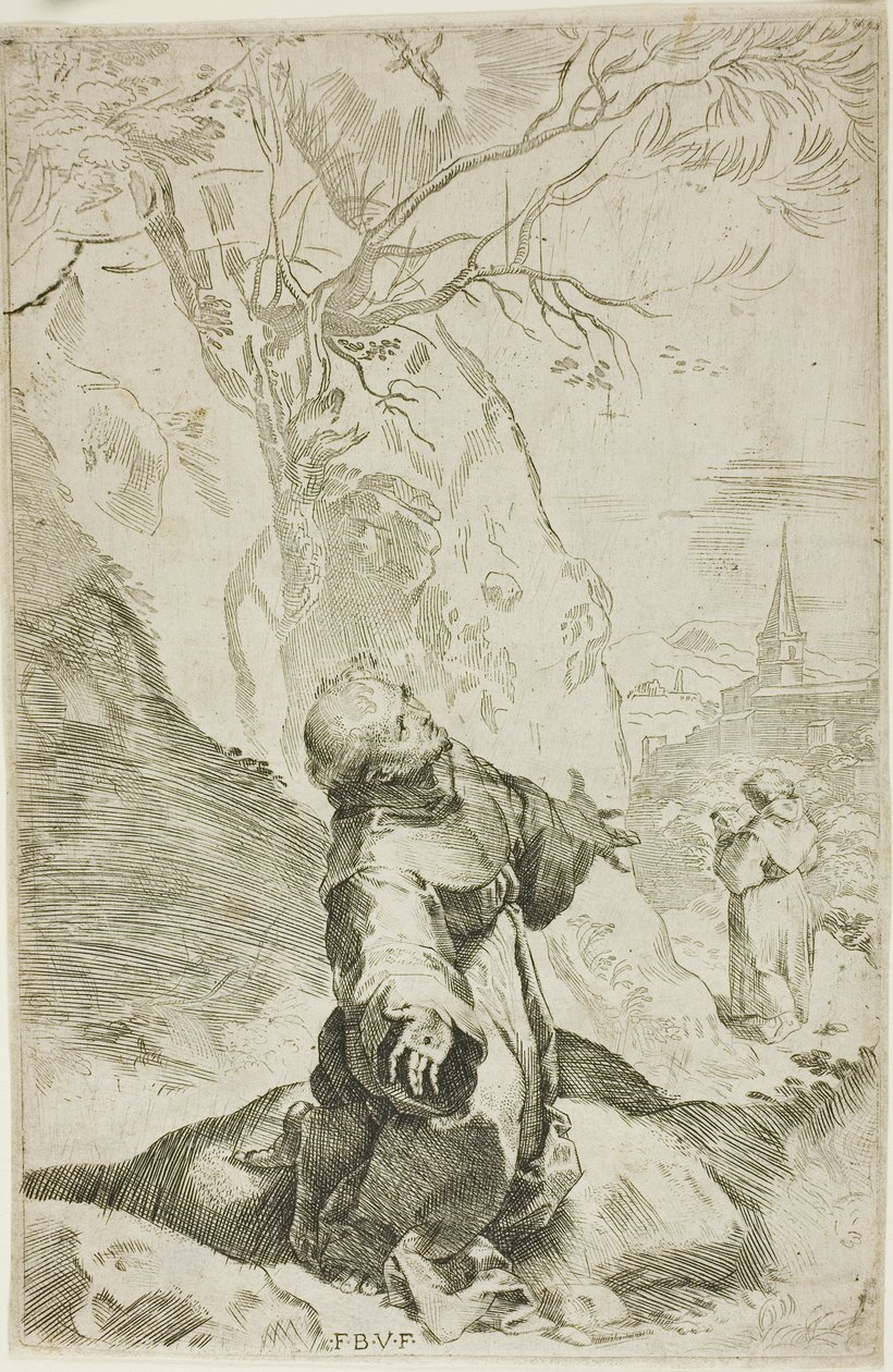 Saint Francis modtager Stigmata af Federico Barocci
