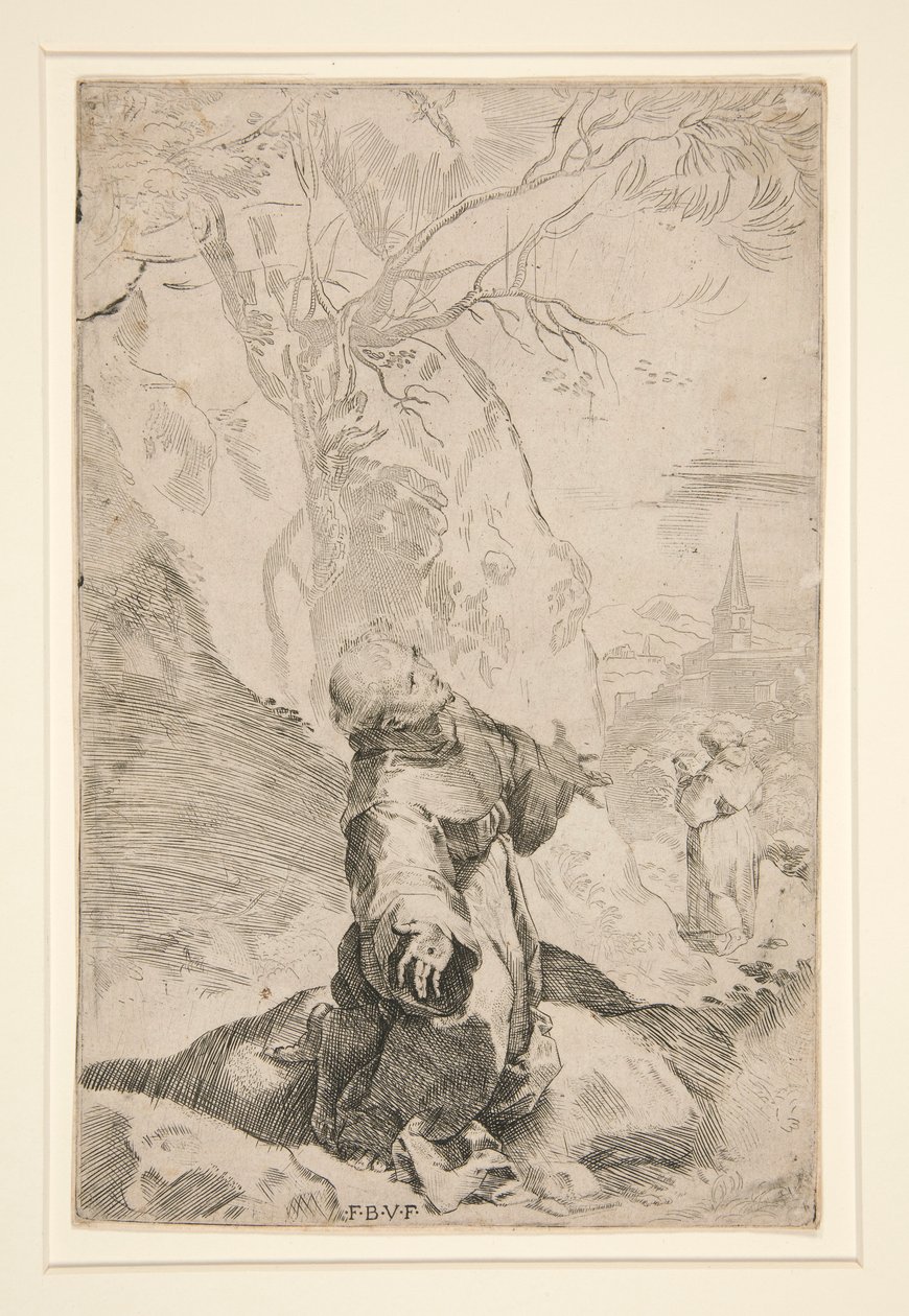 Saint Francis modtager Stigmata af Federico Barocci