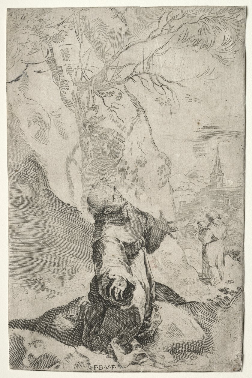 St. Francis modtager Stigmata af Federico Barocci
