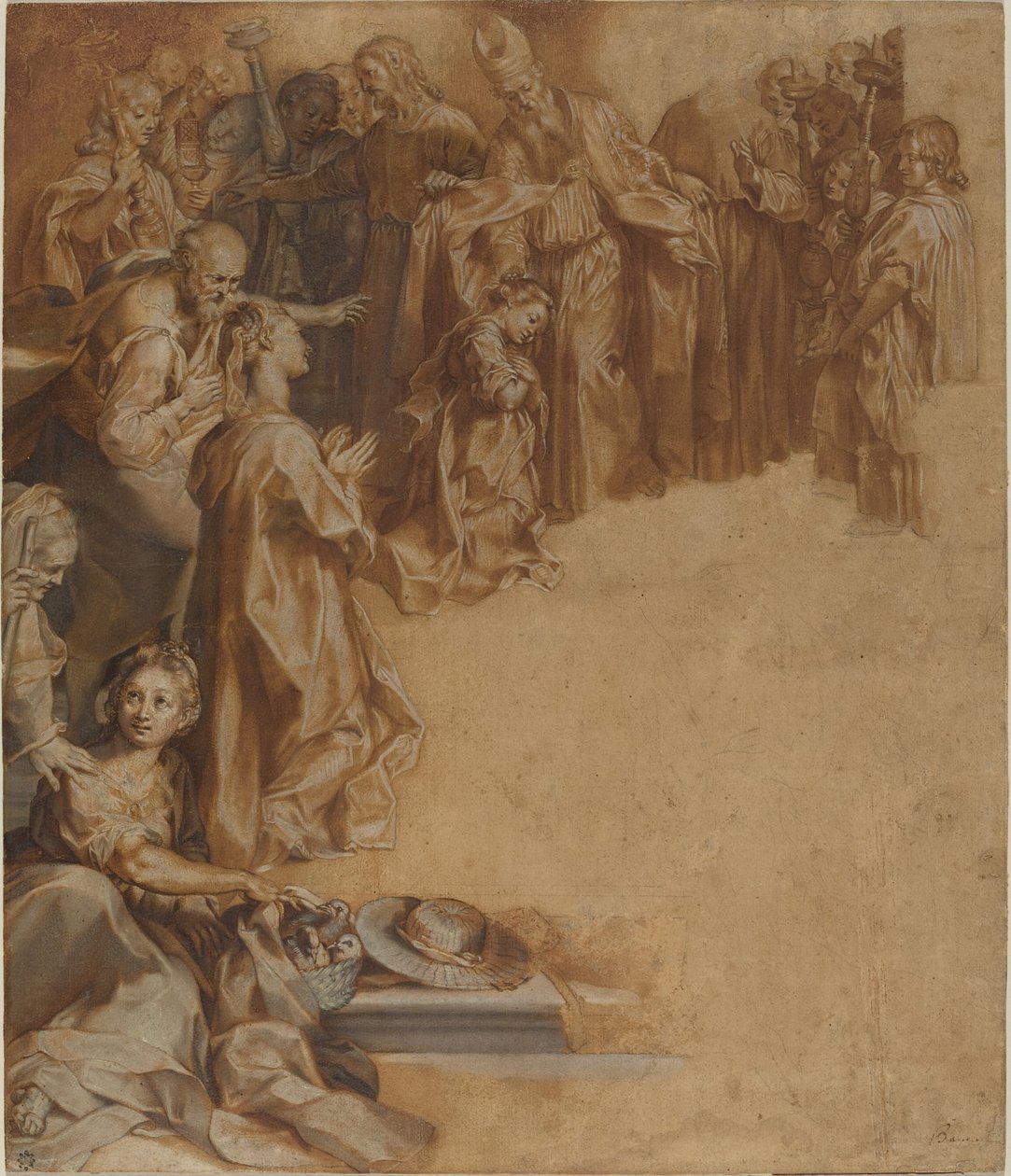 Præsentationen af jomfruen i templet af Federico Barocci