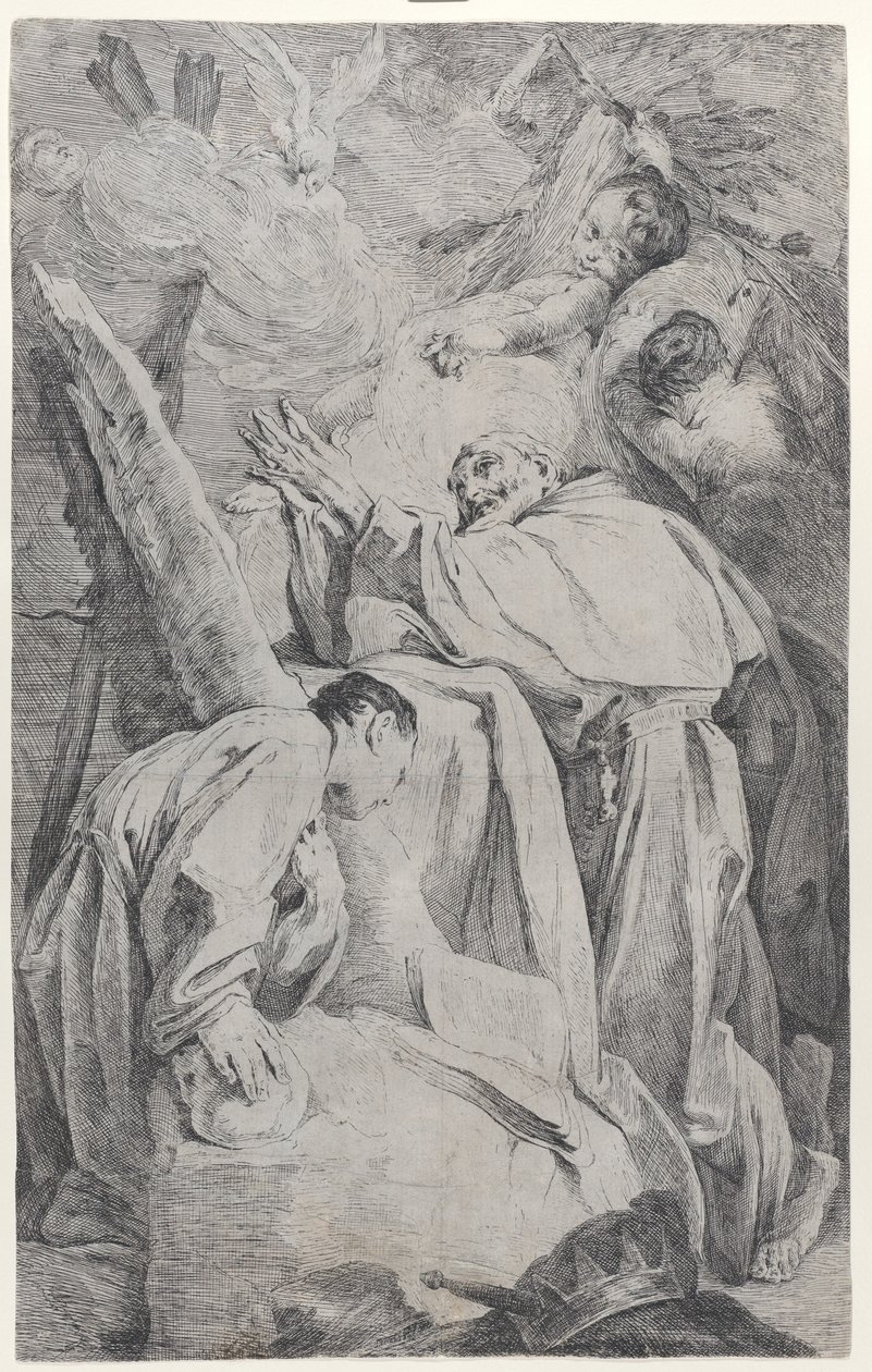 Ecstasy af den salige Piero Gambacorti fra Pisa, ca. 1725-28. af Federico Bencovich