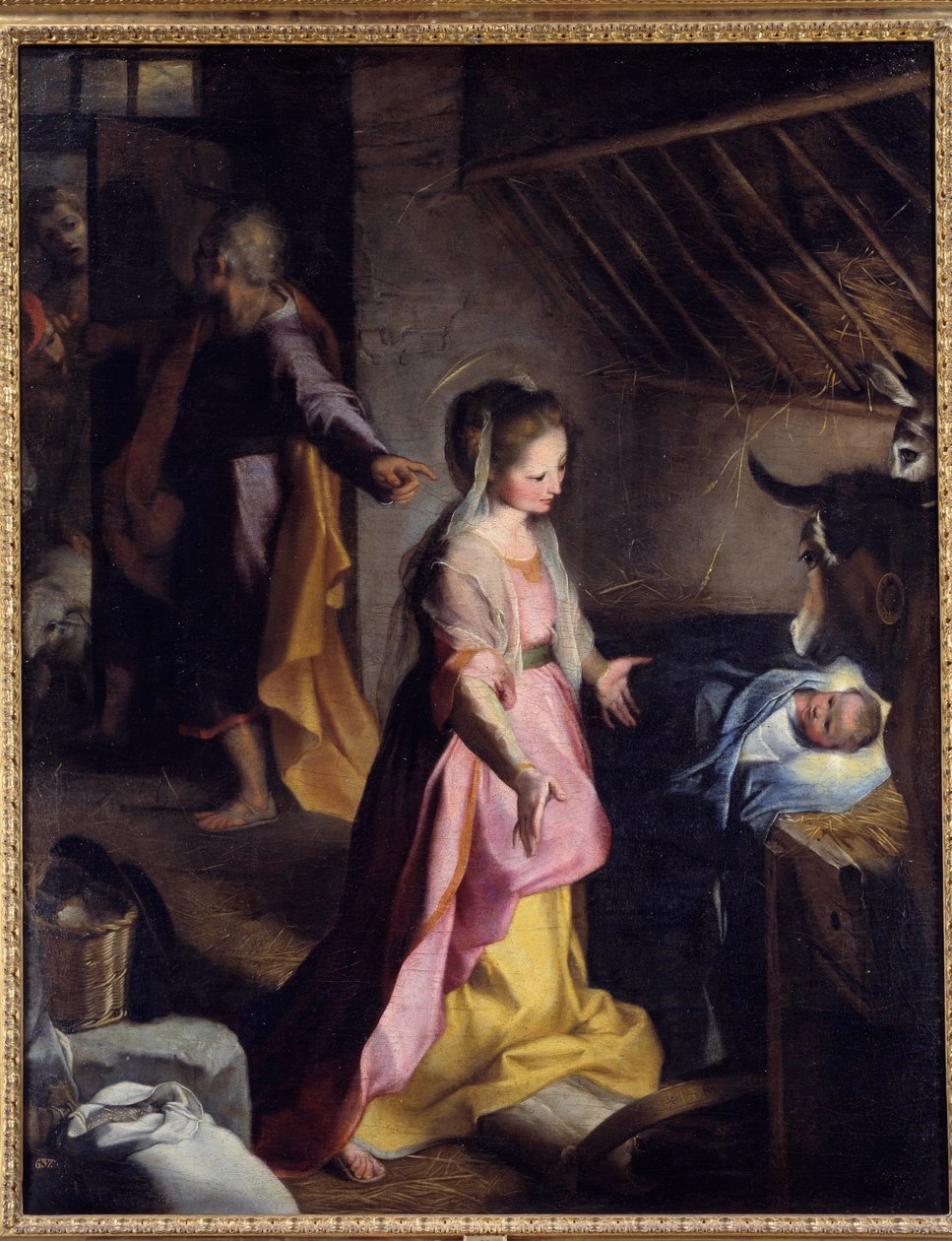 Nativity-maleriet af Federico Barocci kaldte barokken eller IL Baroccio (1528-1612) af Federico Fiori Barocci or Baroccio