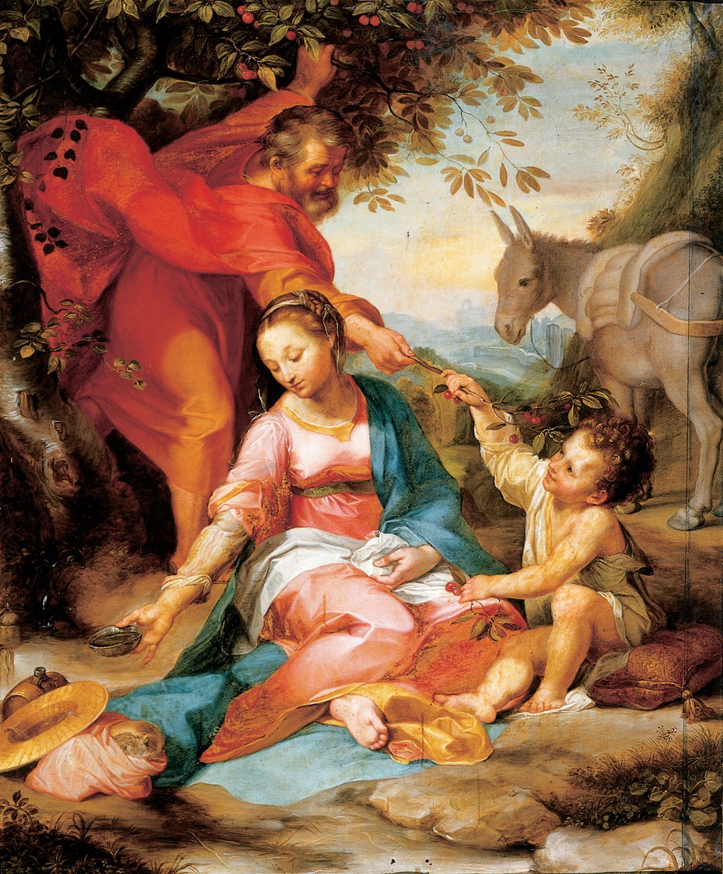 Resten på flugten til Egypten af Federico Fiori Barocci or Baroccio