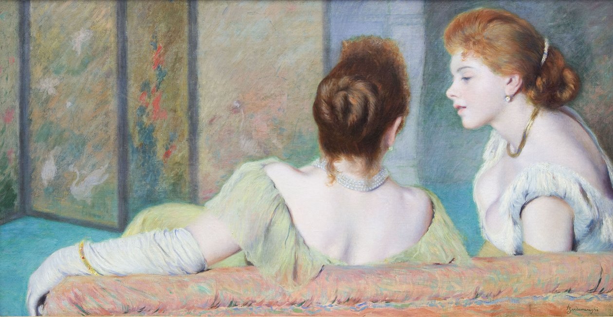 Fransk:  Causerie
Italiensk: Sul divano af Federico Zandomeneghi