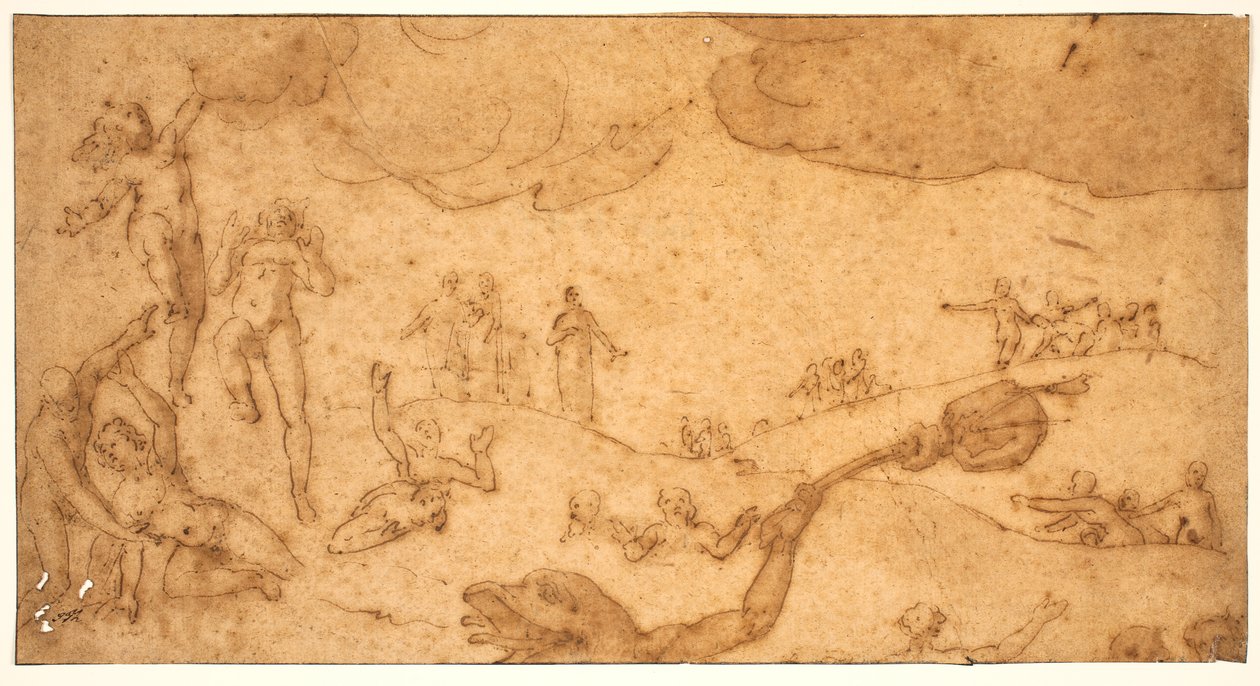 Scene fra de gerriges Helvede af Federico Zuccaro