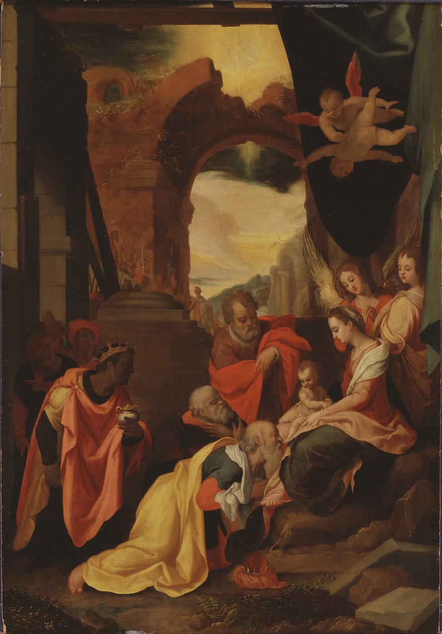 Die Anbetung der Könige af Federico Zuccaro