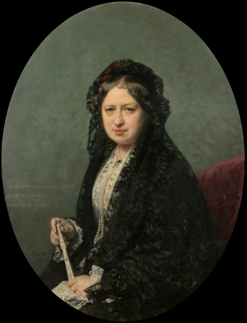 María Encarnación Cueto de Saavedra, hertuginde af Rivas af Federico de Madrazo y Kuntz