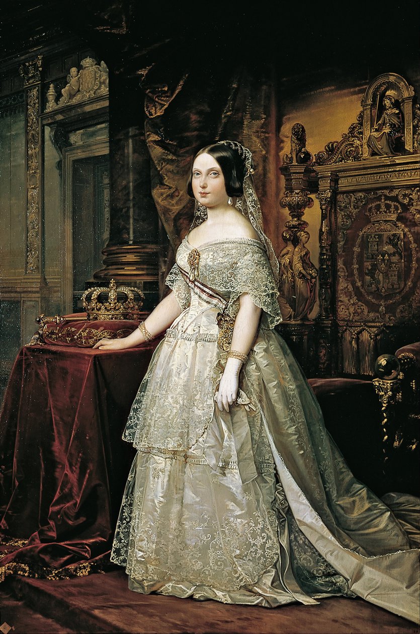 Portræt af Isabella II af Spanien af Federico de Madrazo y Kuntz