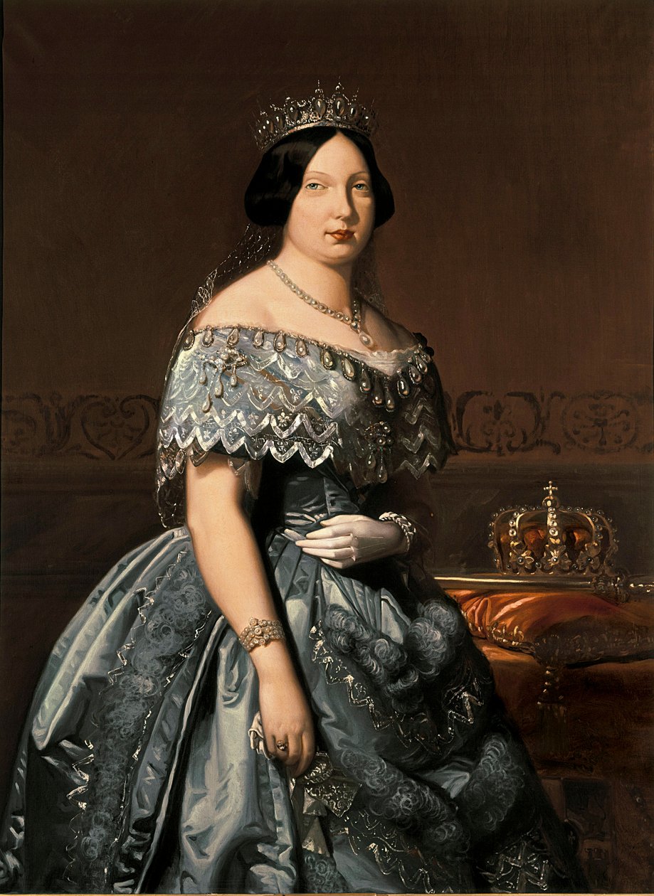 Dronning Isabella II af Spanien, maleri af Federico Madrazo af Federico de Madrazo y Kuntz