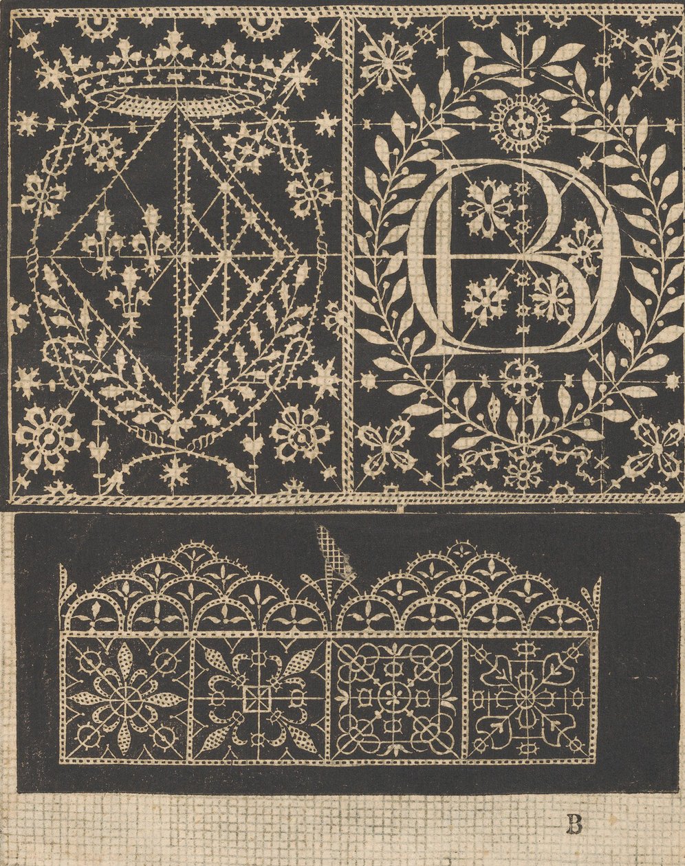 The Second Works, and Subtile Opfindelser af Lingeri af Lord Federic de Vinciolo V..., 1603. af Federico de Vinciolo