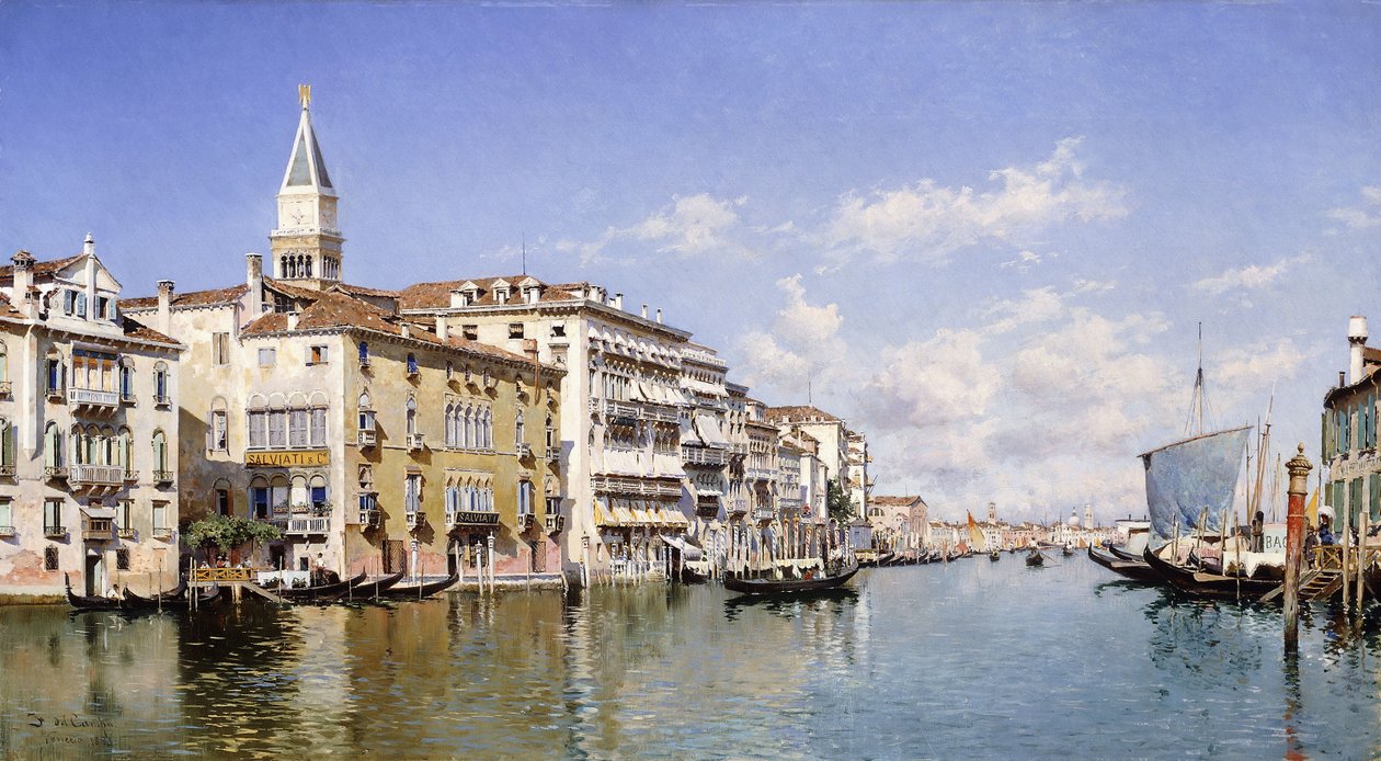 Canal Grande, Venedig, 1883 af Federico del Campo
