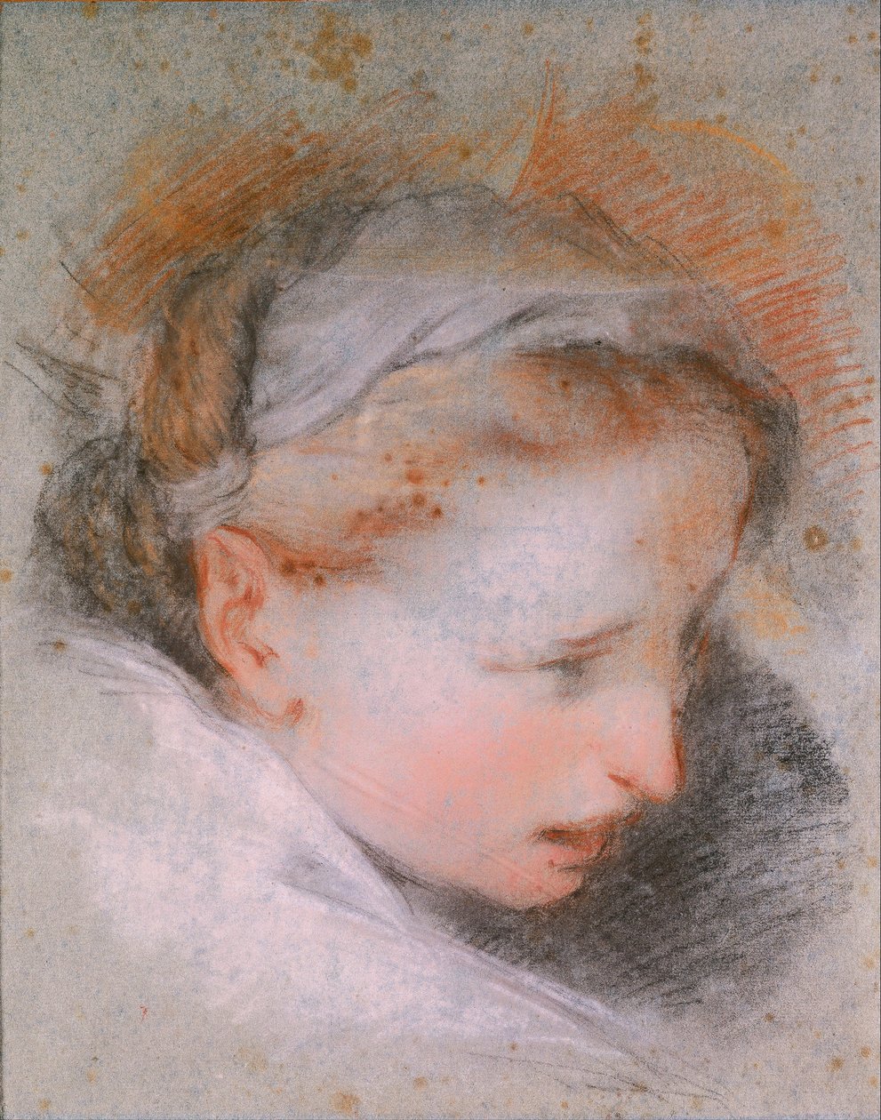 Hoved af en kvinde, 1568-1569 af Federigo Barocci