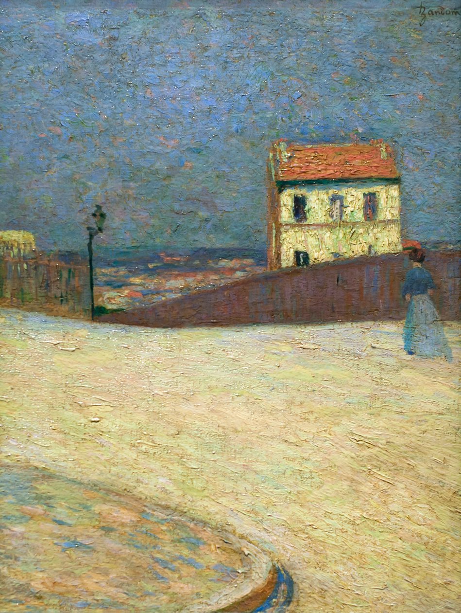 Lille hus i Montmartre, omkring 1875 (olie på lærred) af Federigo Zandomeneghi