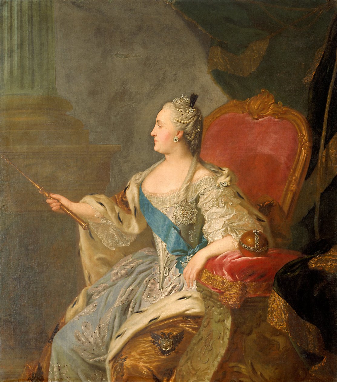 Katarina den Store, 1763 af Fedor Stepanovich Rokotov
