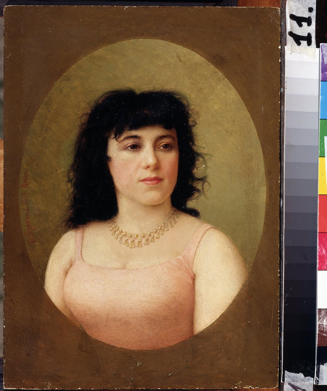 ""Portræt af den italienske ballerina Virginia Zucchi (1849-1930)"" Maleri af Feodor Andreyevich Bronnikov (1827-1902) 1889 Tuganov Art Museum of the North Ossetian, Vladikavkaz af Fedor Andreevich Bronnikov