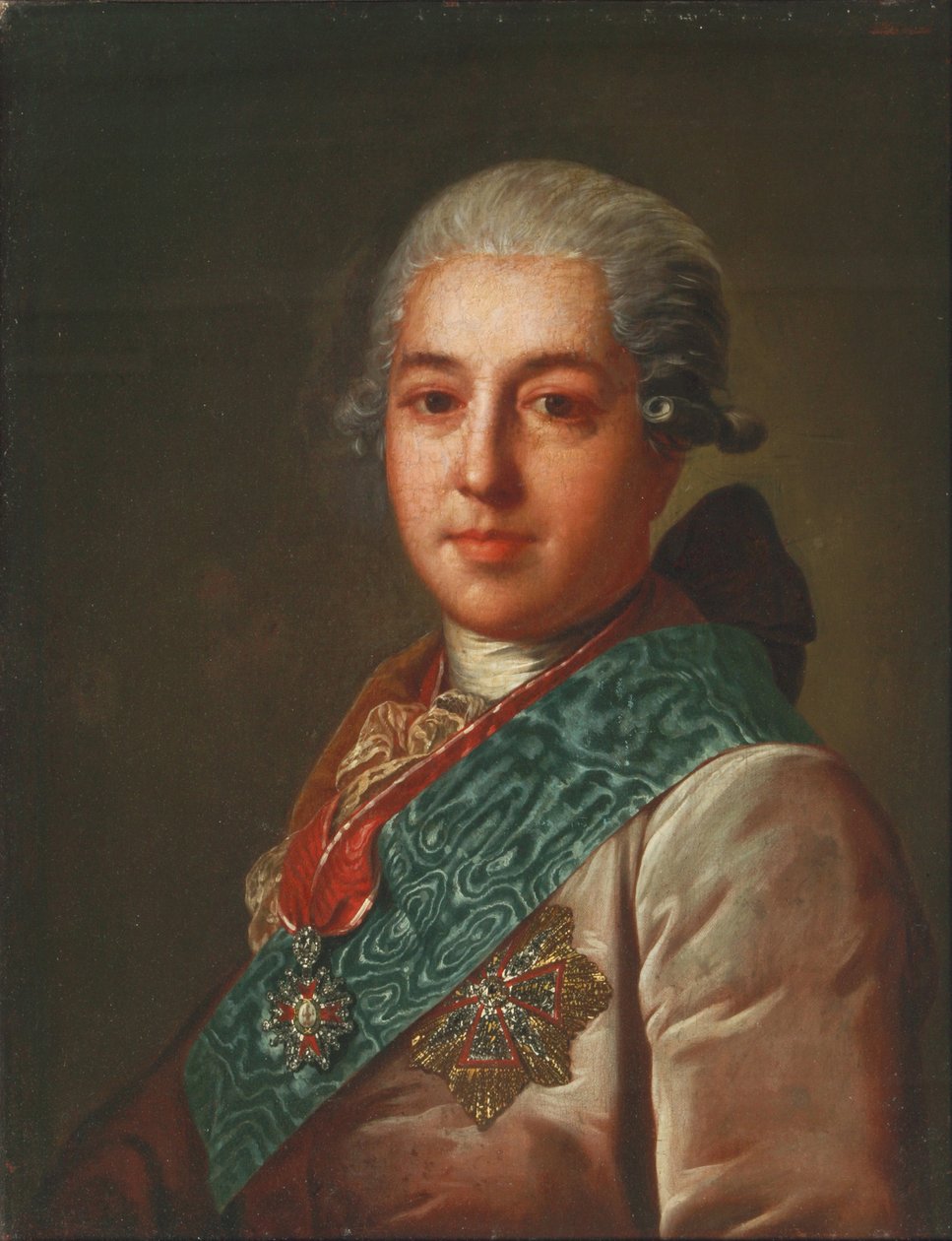 Portræt af grev Mikhail Mikhaylovich Golitsyn 1731-1806, 1774 af Fedor Stepanovich Rokotov