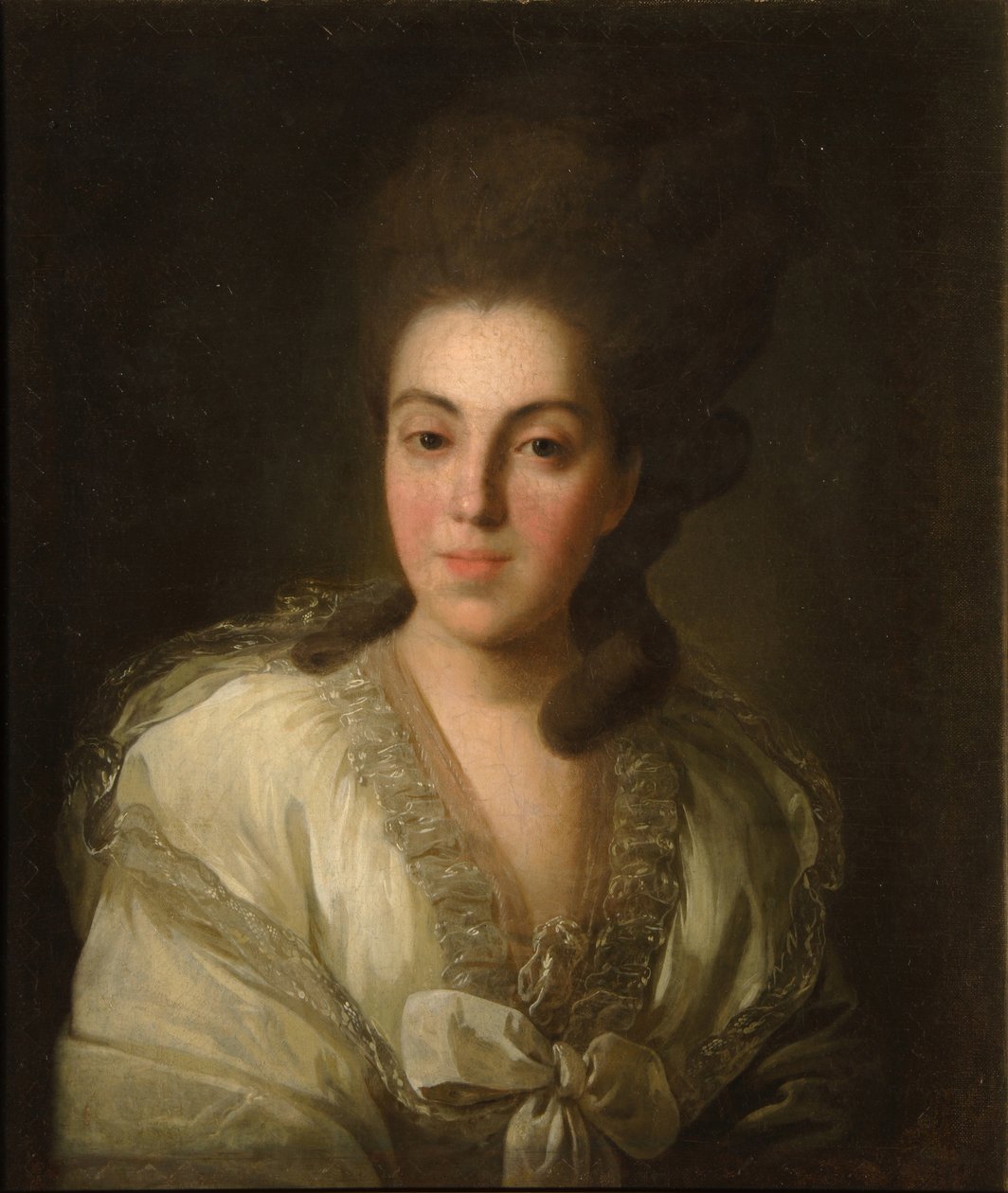 Portræt af grevinde Anna Alexandrovna Golitsyna 1739-1816, født baronesse Stroganova, 1777 af Fedor Stepanovich Rokotov