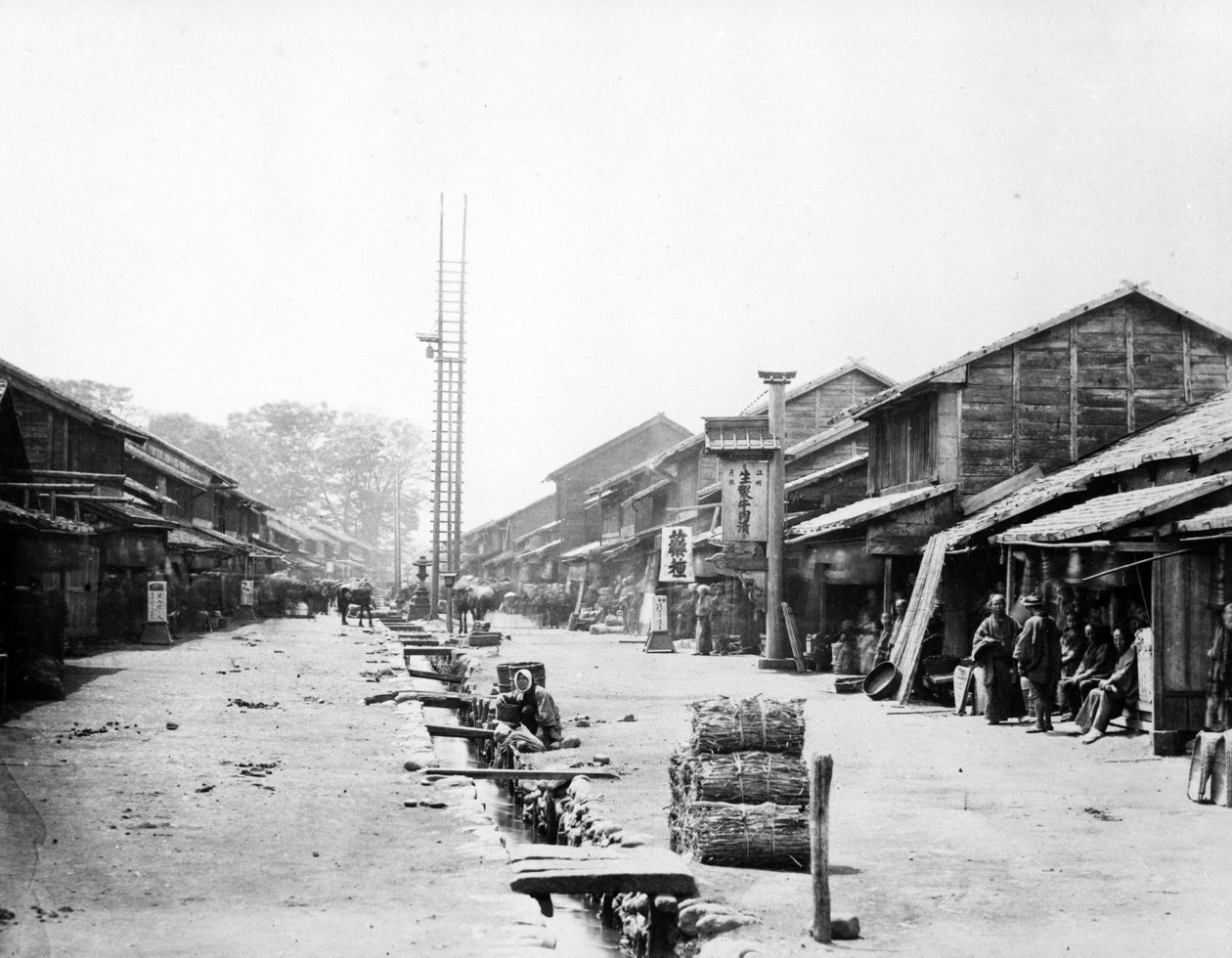 Atsugi, Japan, c.1867 af Felice Beato
