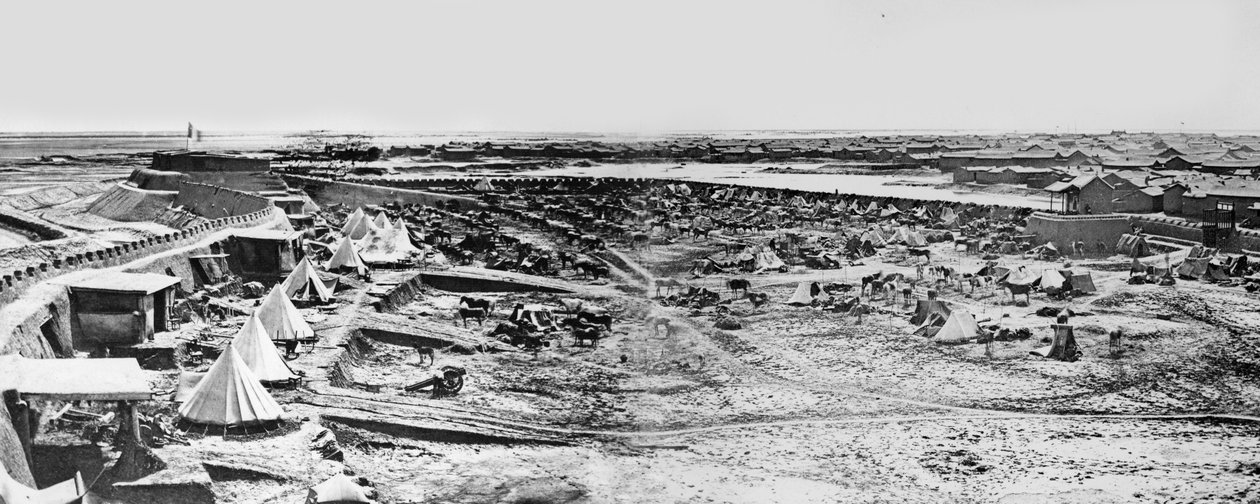 Britisk lejr ved Taku Forts, Kina, 1860 af Felice Beato