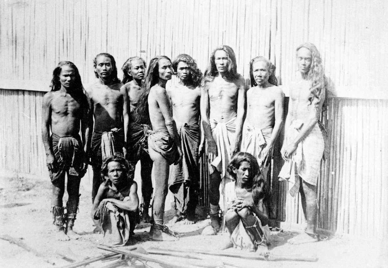 Dacoits fanget i Ye U Jungle, ca. 1880 af Felice Beato