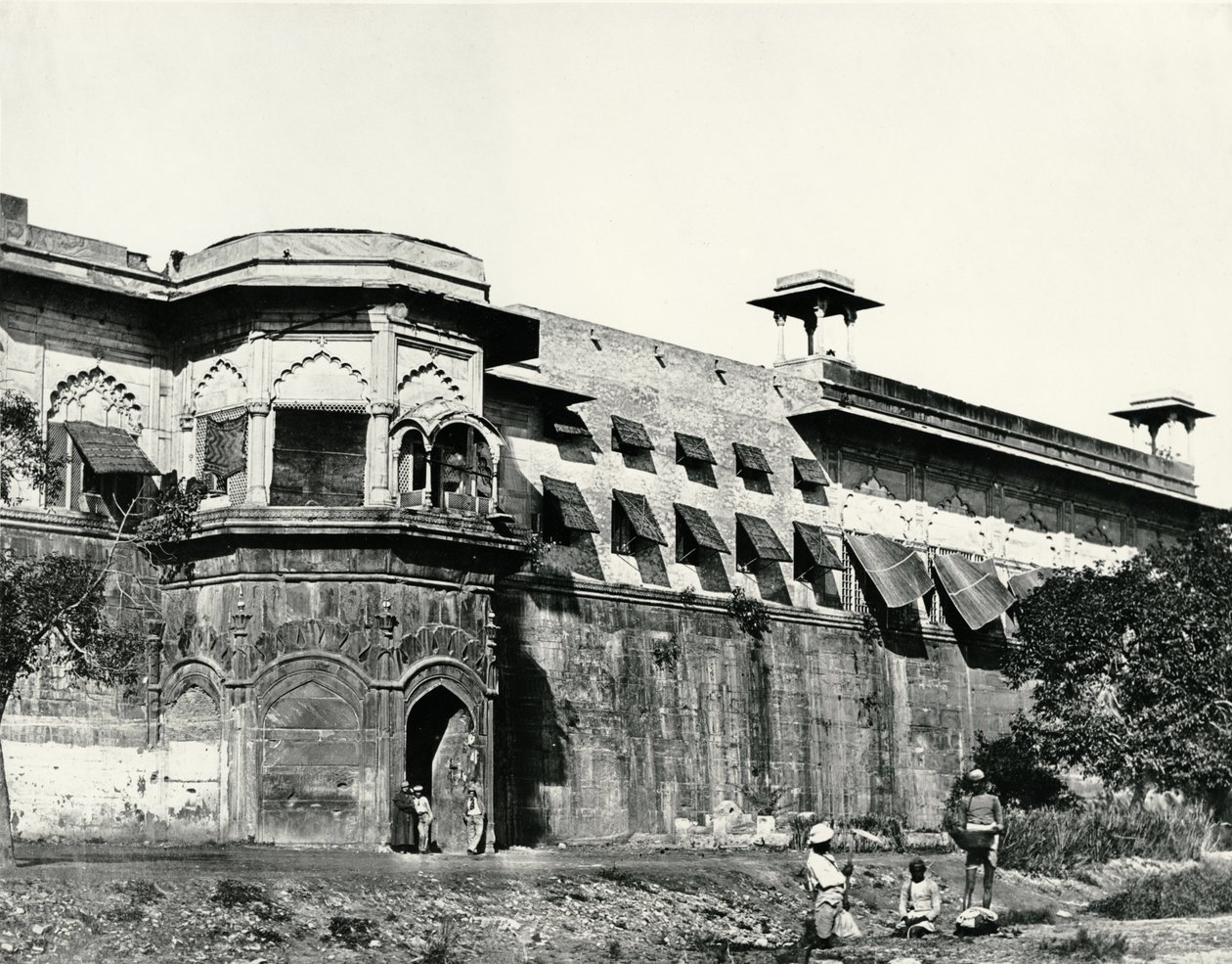 Palads, Delhi, ca.1858 af Felice Beato