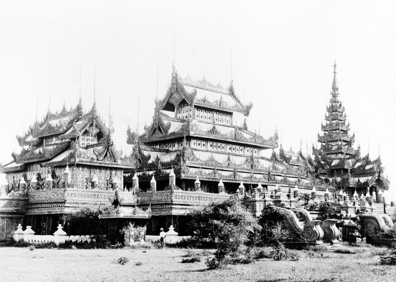 Sølvkyaung af dronning Soopyalat, Mandalay, ca. 1890 af Felice Beato