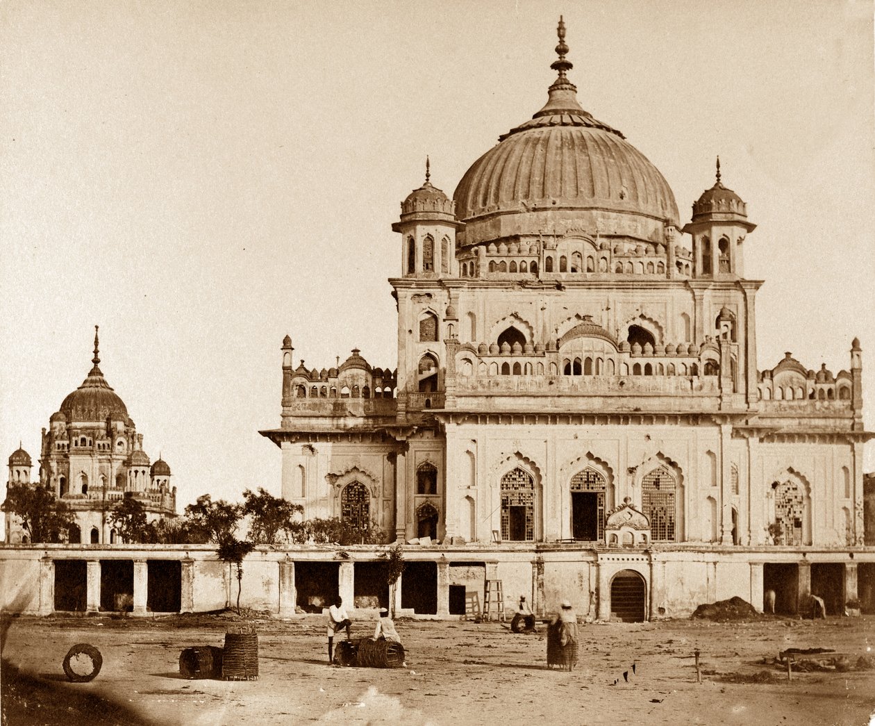 Lille moské i Kaiserbagh, Lucknow af Felice Beato