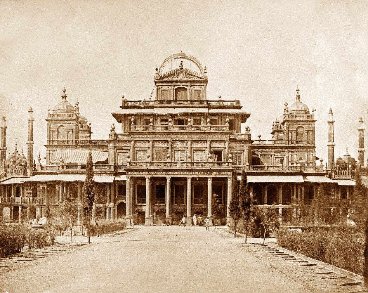 Kongens palads i Kaiser Bagh, Lucknow af Felice Beato
