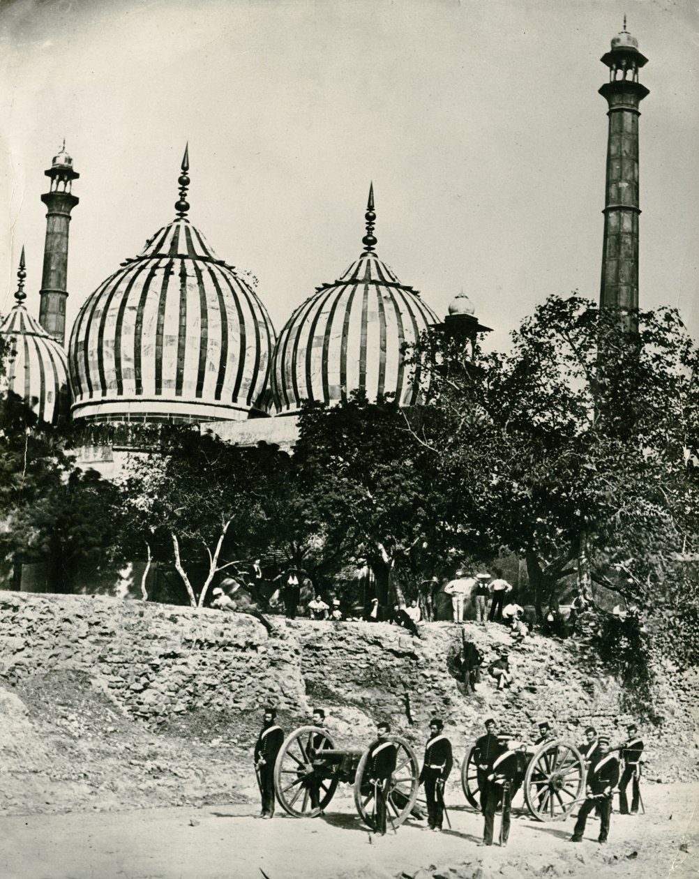 Zinat-ul-masjid, Delhi, ca. 1858 af Felice Beato