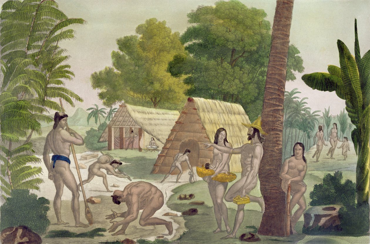 Customs of the Inhabitants of the Mariana Islands, tavle 28 fra 