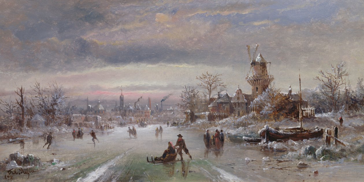 Ved Dagens Slutning, 1898 af Felice A. Rezia