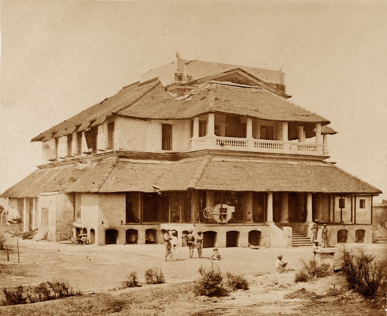 Banks House, Lucknow af Felice Beato