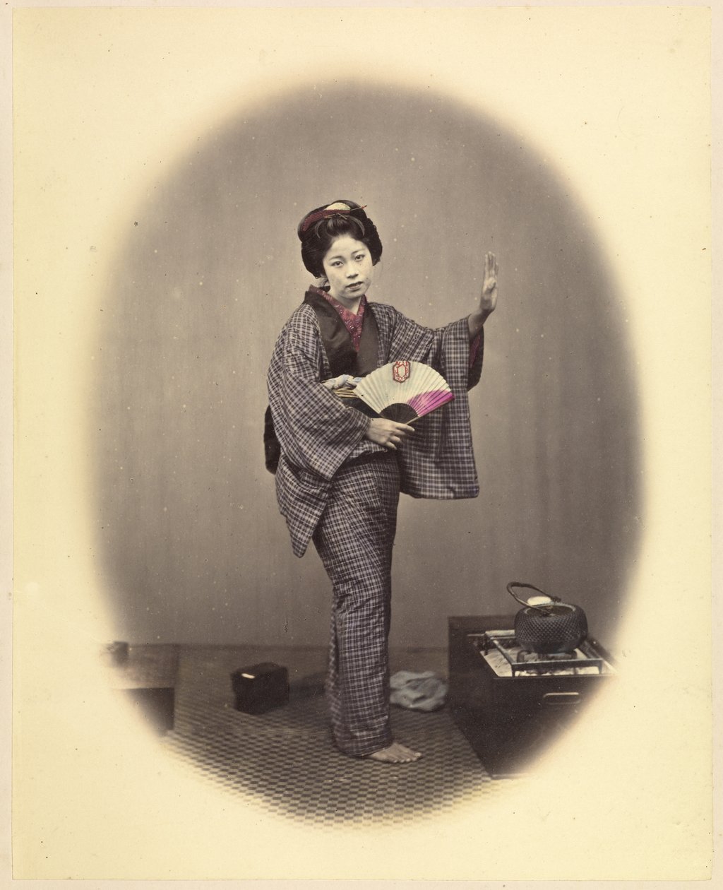 Dansende pige 1868 Felice Beato af Felice Beato