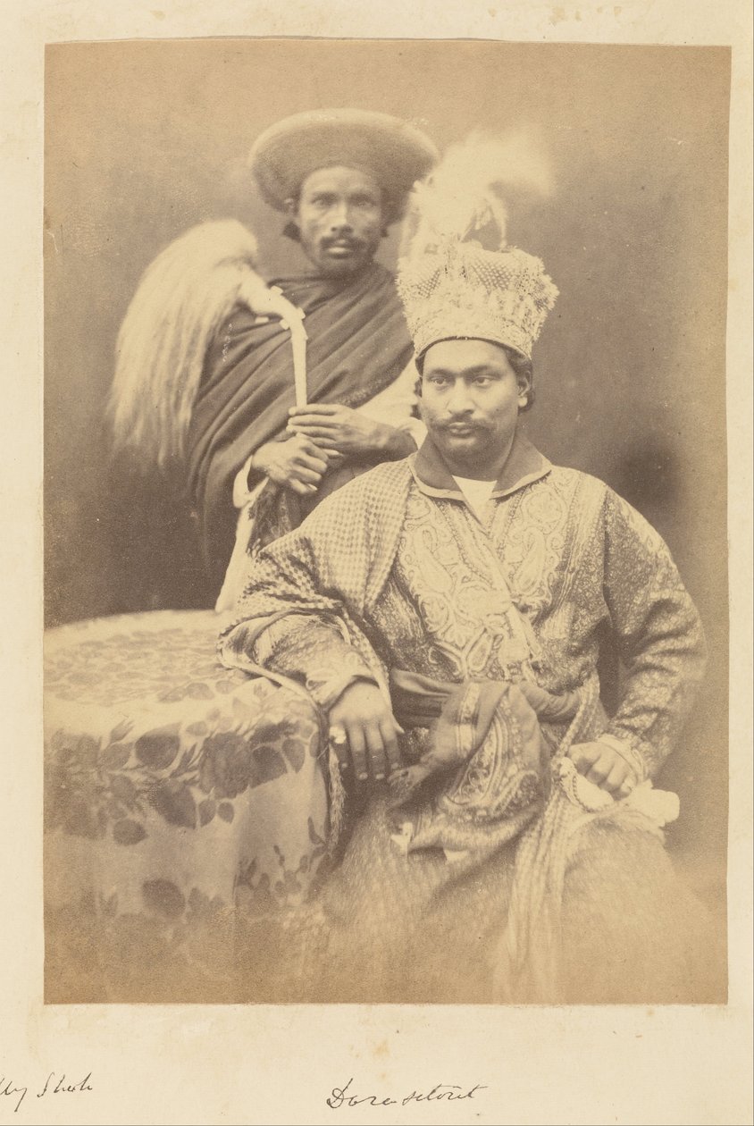 [Doresetoter, søn af Umjud Ally Shah, og hans tjener]. af Felice Beato