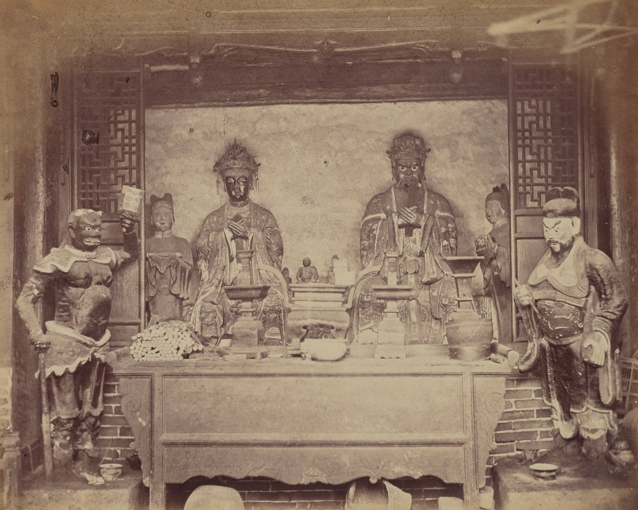 Head Quarter House, First Division, Pehtang, Kina, 1860. af Felice Beato