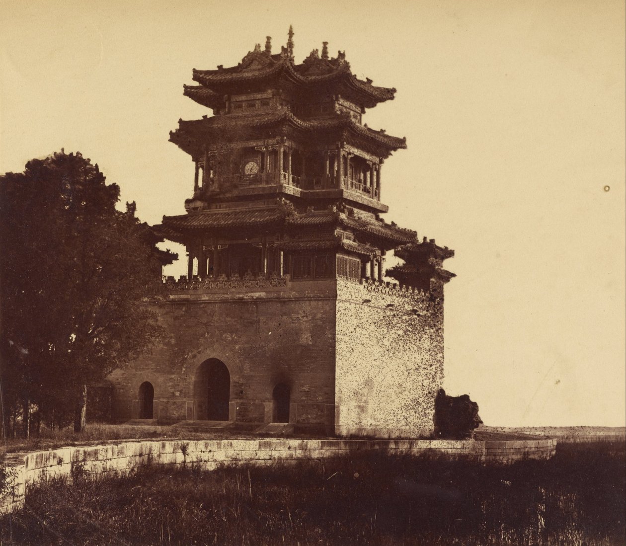 Det kejserlige sommerpalads før afbrændingen af Yuan Ming Yuan, 18. oktober 1860 af Felice Beato