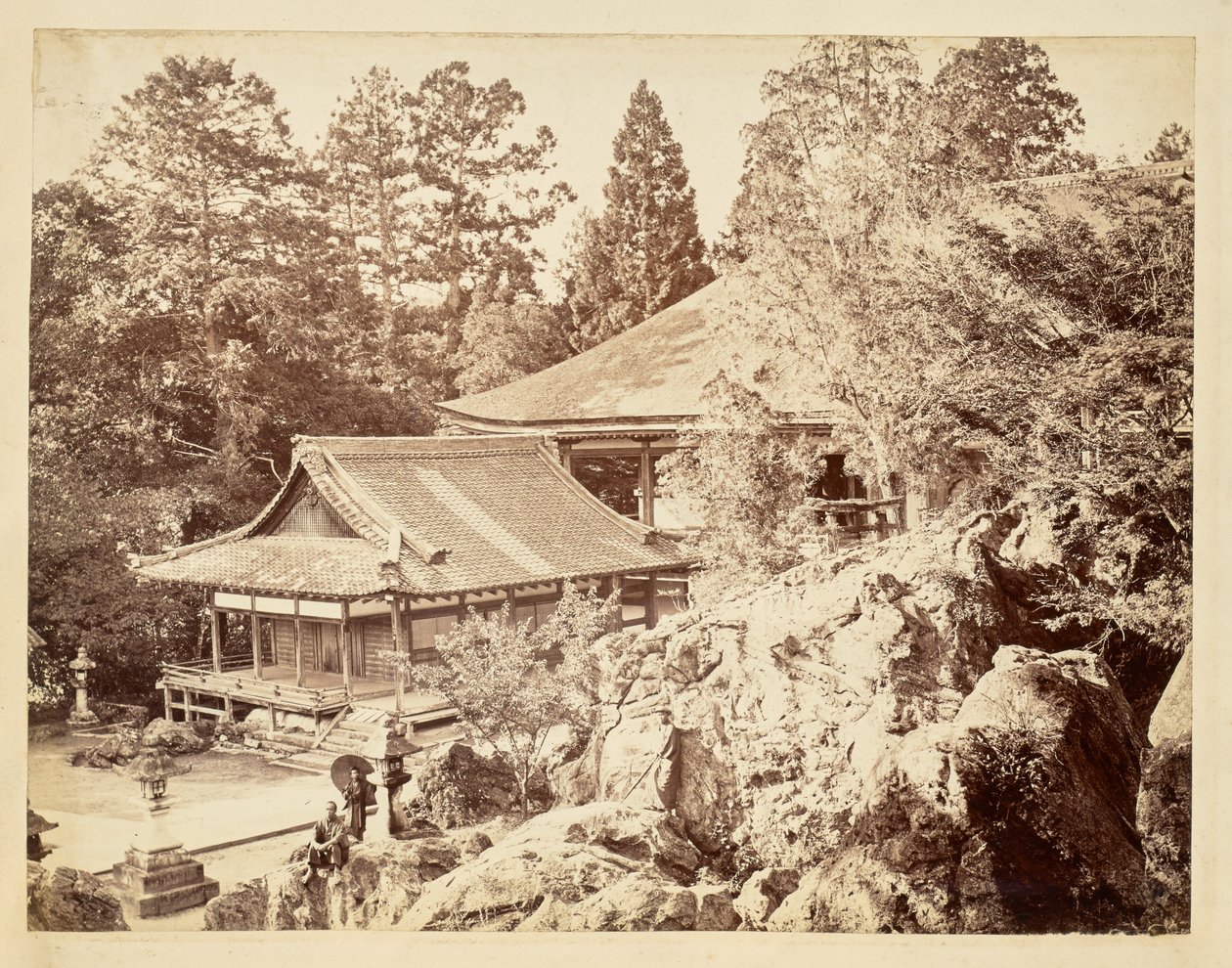 [Ishiyama-dera-templet] af Felice Beato