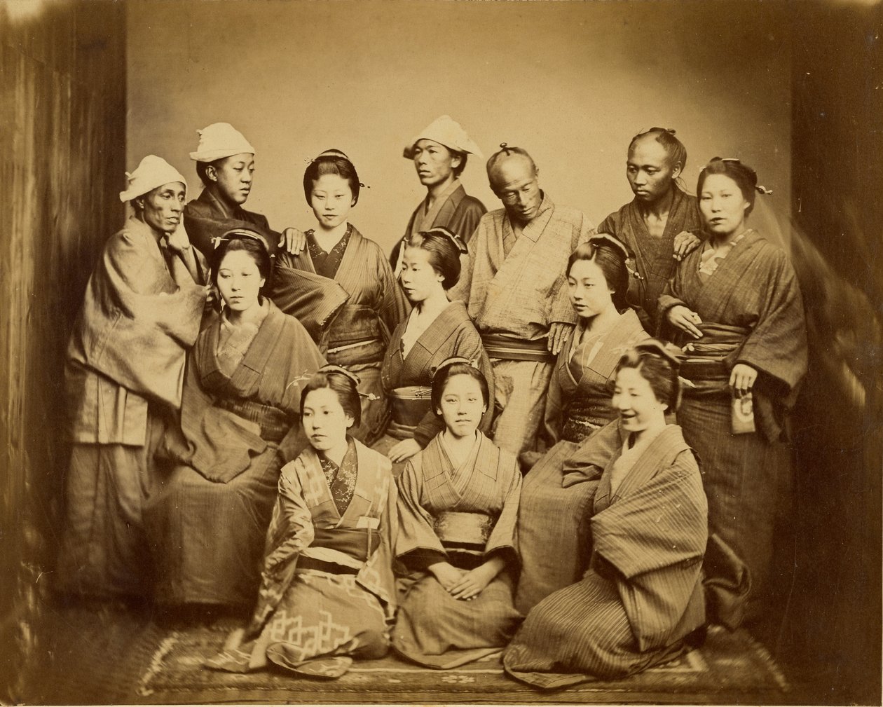 Japansk familie af Felice Beato