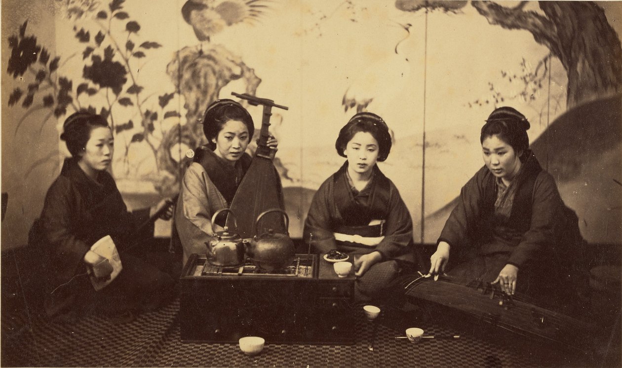 [Japansk musikfest] af Felice Beato