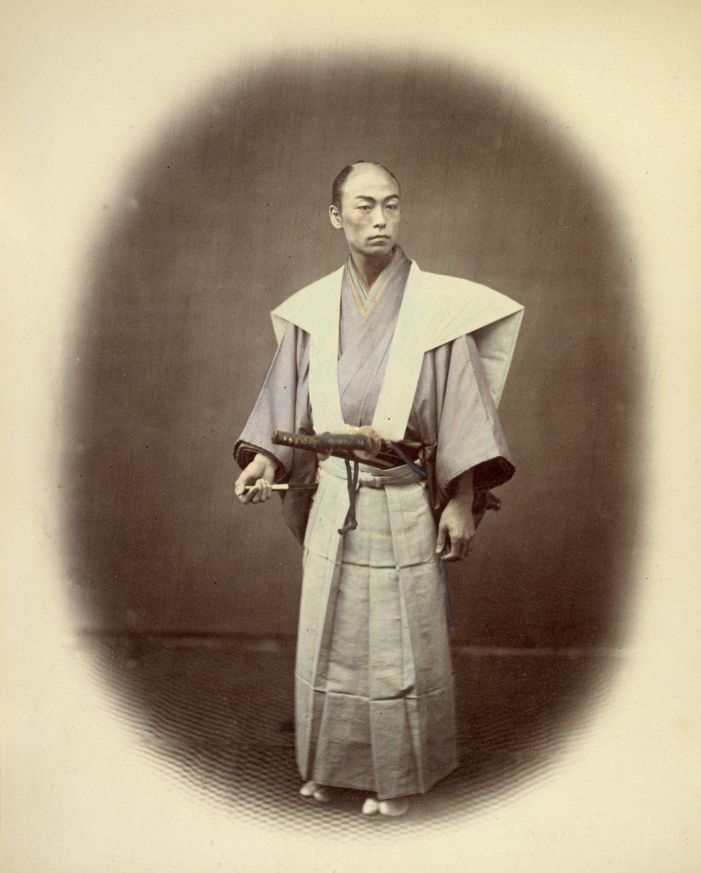 Japansk Yakonin i ceremoniel påklædning af Felice Beato