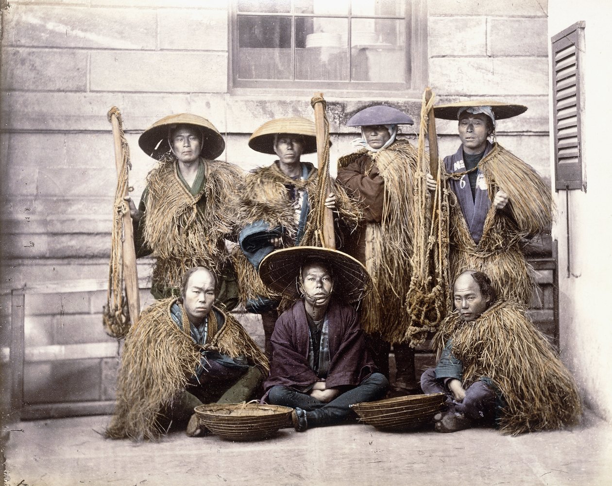 Japansk Yakonin i ceremonikjole, ca. 1868 af Felice Beato